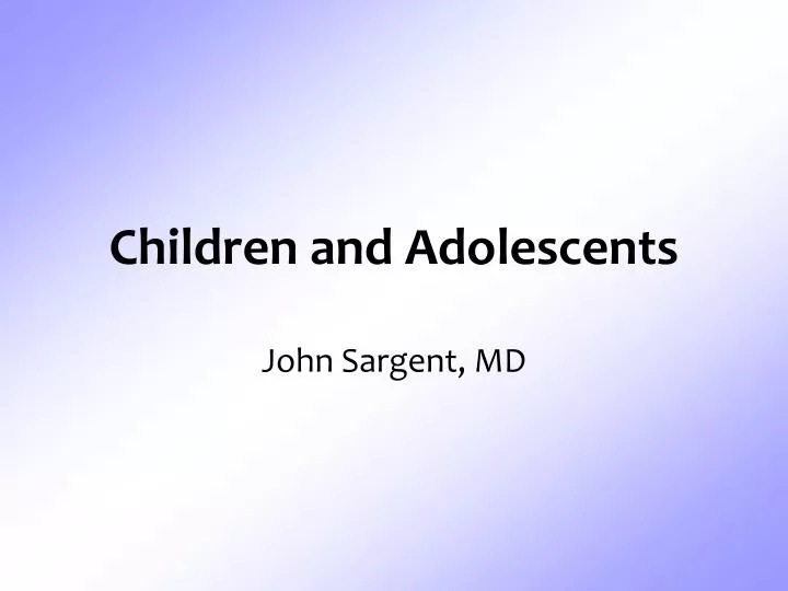 children and adolescents n.