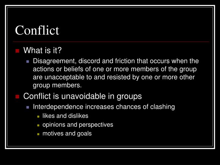 PPT - Conflict within Groups PowerPoint Presentation - ID:1752192