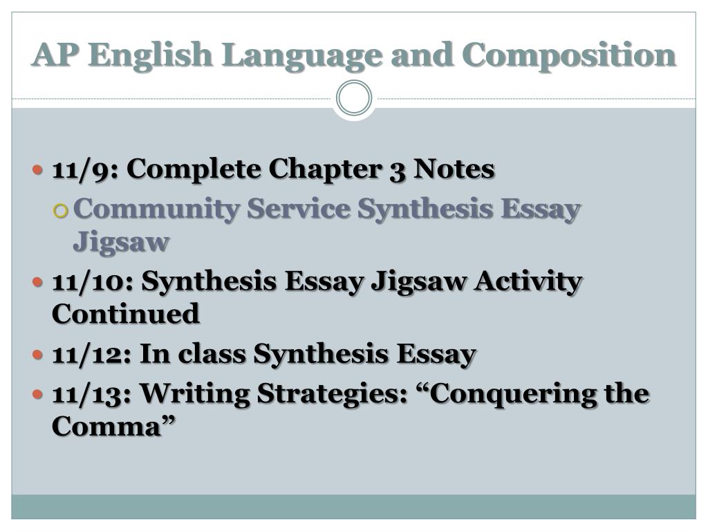 how to write a synthesis essay ap english