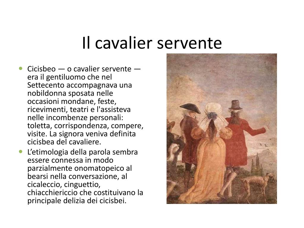 Il Cavalier Servente E La Dama Analisi Del Testo