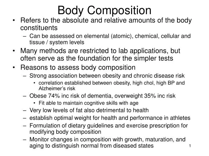 essay about body composition