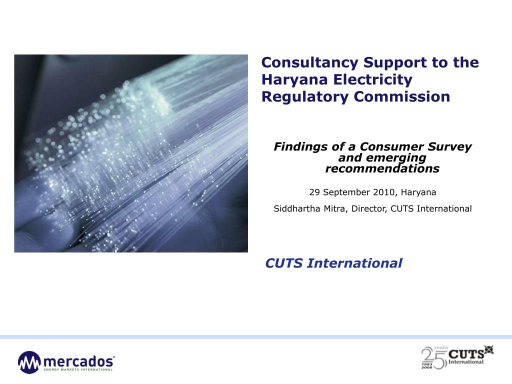 PPT Consultancy Support to the Haryana Electricity Regulatory