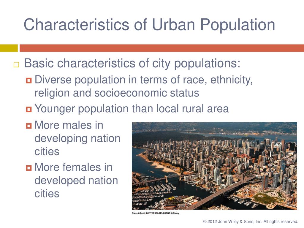 urban travel characteristics
