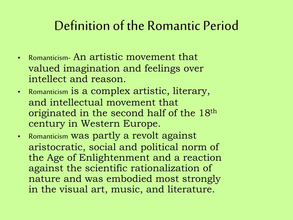 what is romanticism in literature definition