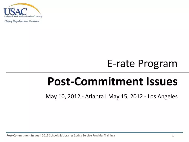 PPT - E-rate Program PowerPoint Presentation, free ...