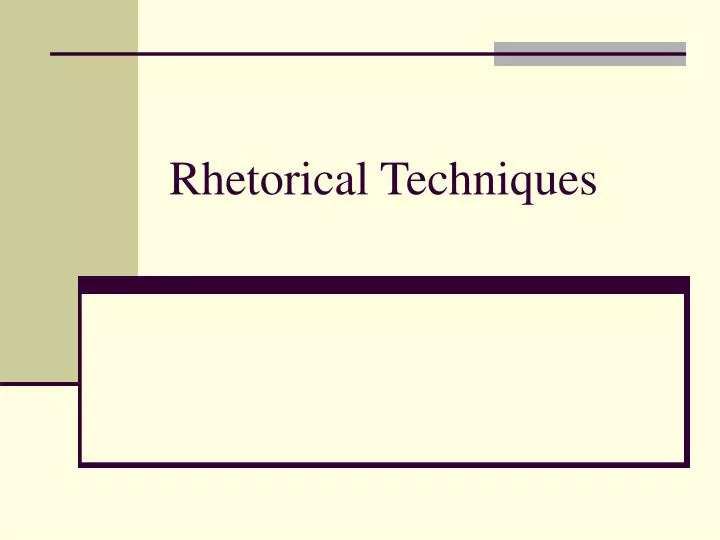 5 rhetorical moves