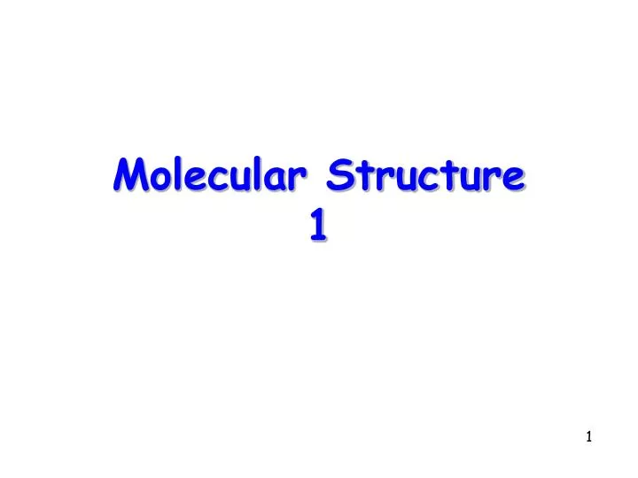 molecular structure 1 n.