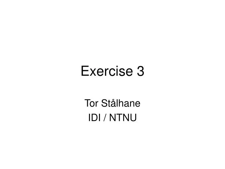 exercise 3 n.