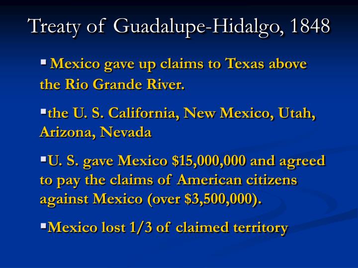 treaty of guadalupe hidalgo essay treaty of guadalupe hidalgo essay