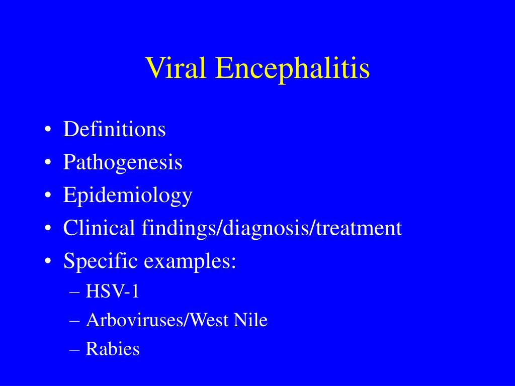 clinical presentation of viral encephalitis