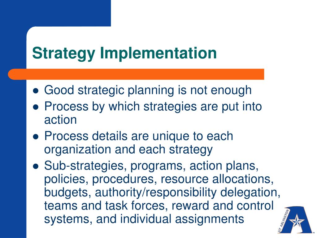 presentation on implementation strategy