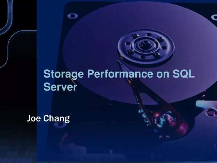 PPT - Storage Performance on SQL Server PowerPoint Presentation, free ...