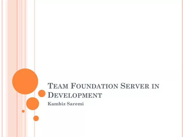 team foundation server in development n.