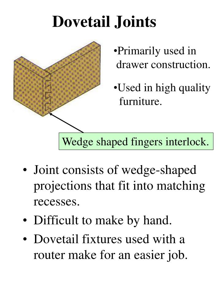 PPT - WOOD JOINTS PowerPoint Presentation - ID 1758320