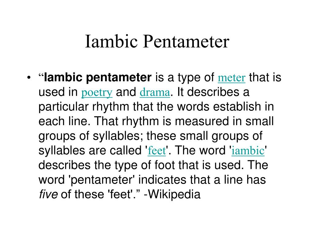sonnet generator iambic pentameter