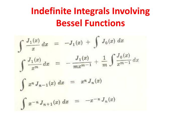 PPT - BESSEL’S EQUATION AND BESSEL FUNCTIONS : PowerPoint Presentation ...