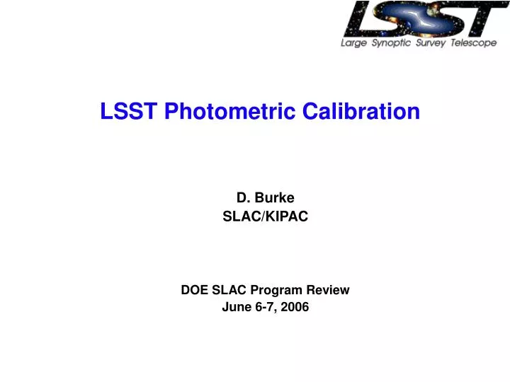 lsst photometric calibration n.