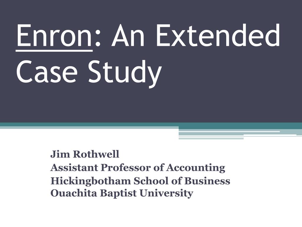 case study on enron pdf