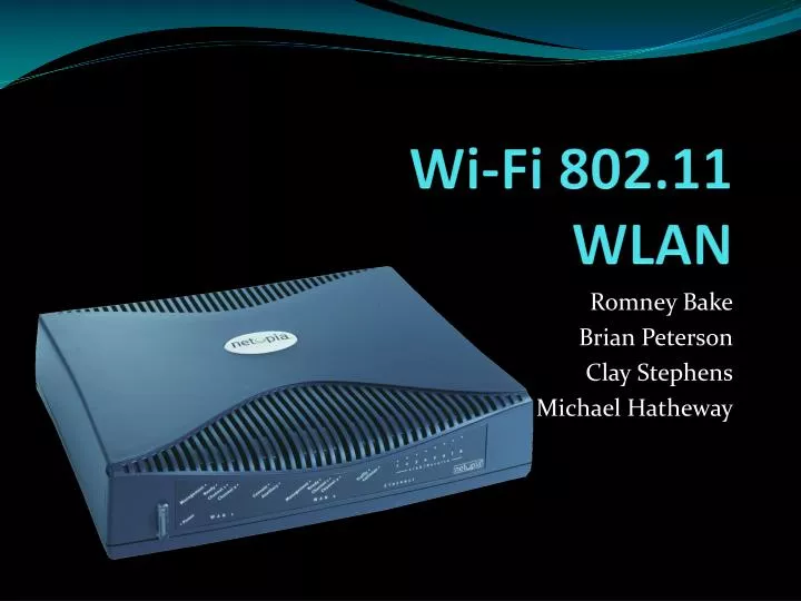 PPT - Wi-Fi 802.11 WLAN PowerPoint Presentation, free download - ID:1760225