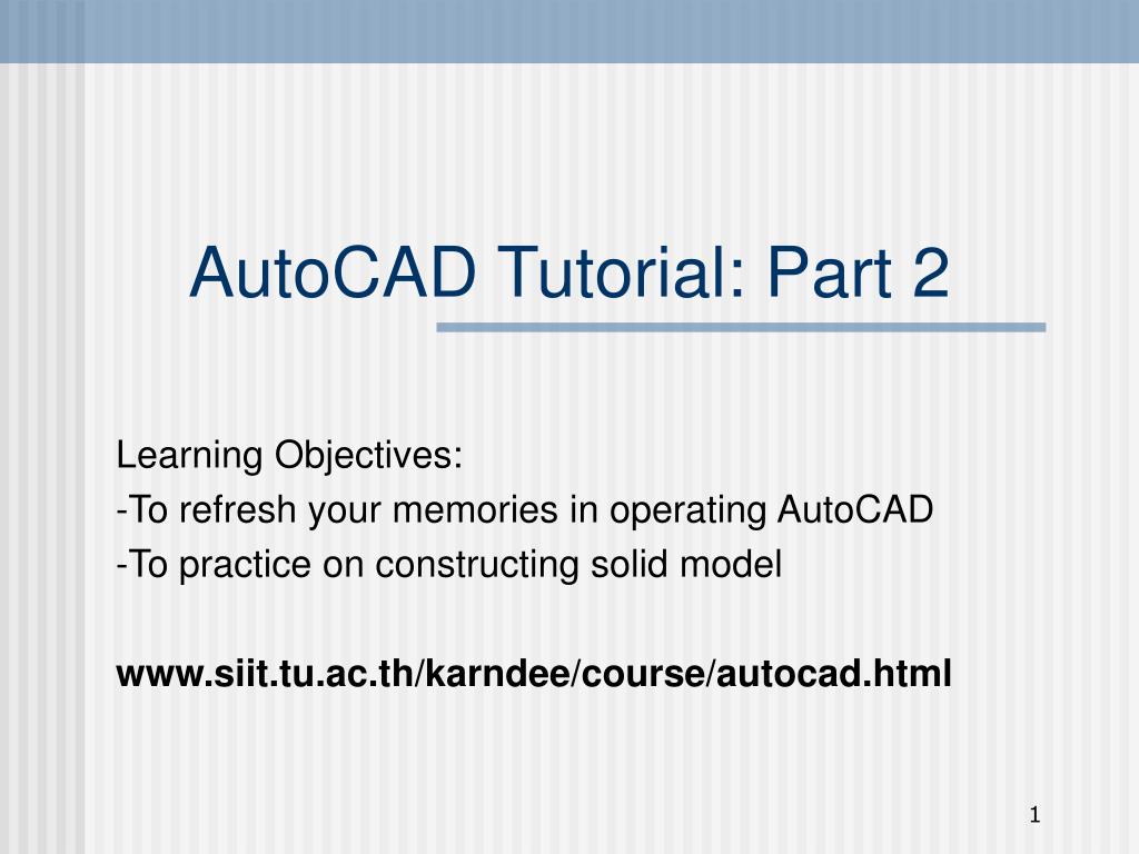 Ppt Autocad Tutorial Part 2 Powerpoint Presentation Free Download Id 1761280 - solid modelling roblox download