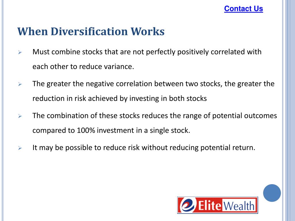 the difference between trade-off between risk and return and risk diversification