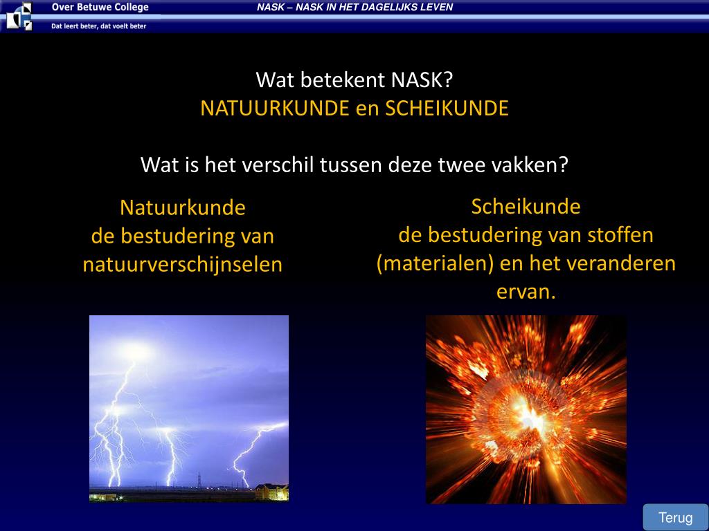 PPT - Na deze les kan je: NA SK onderwerpen noemen aangeven of