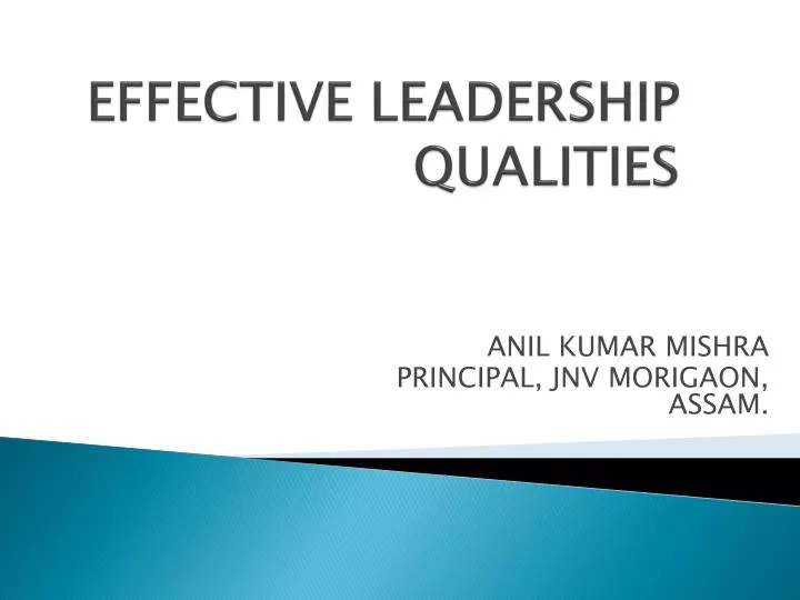effective leadership qualities n.