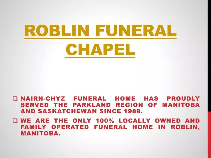 roblin funeral chapel n.