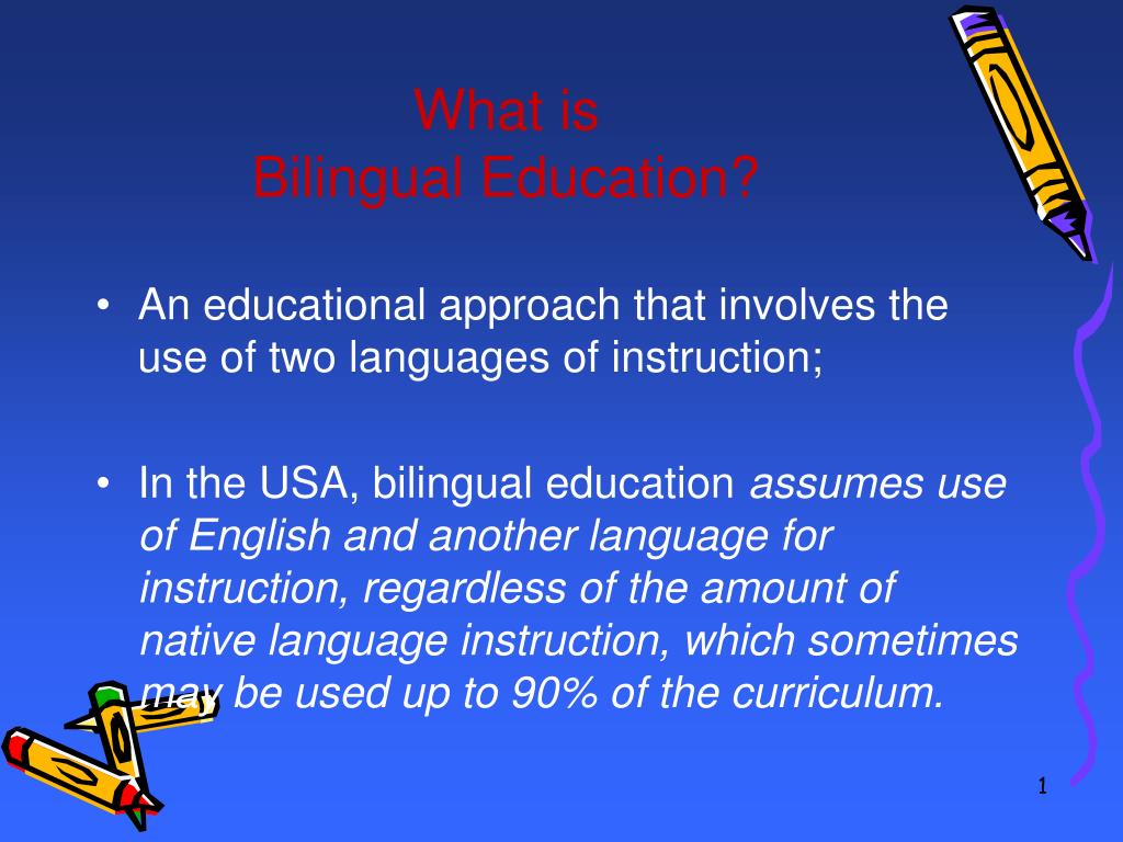 bilingual education definition essay