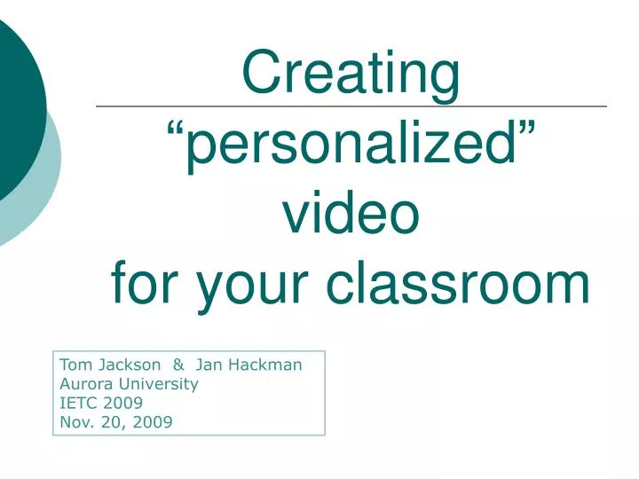 creating personalized video for your classroom n.