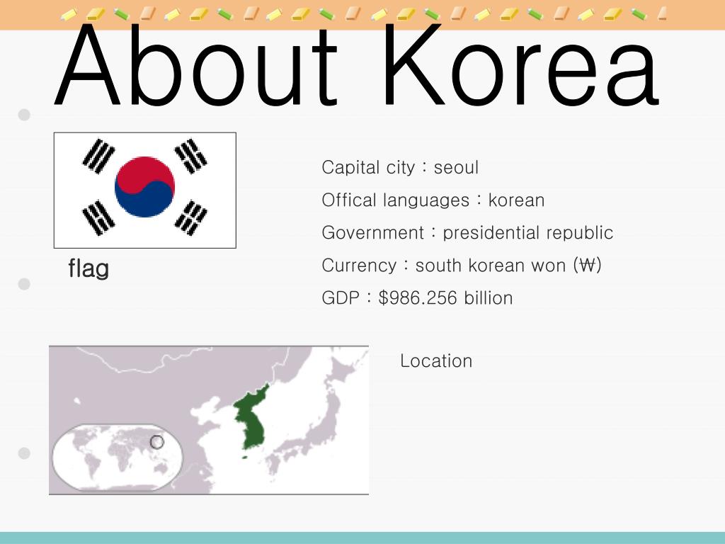 presentation about korea