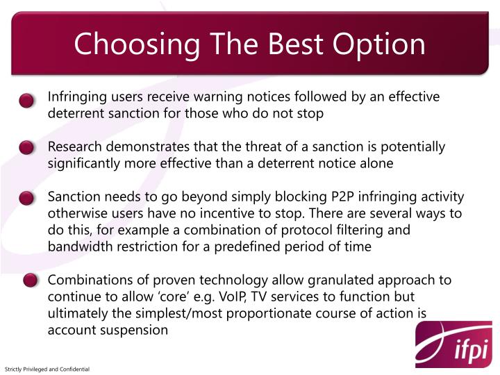 Choose the best option