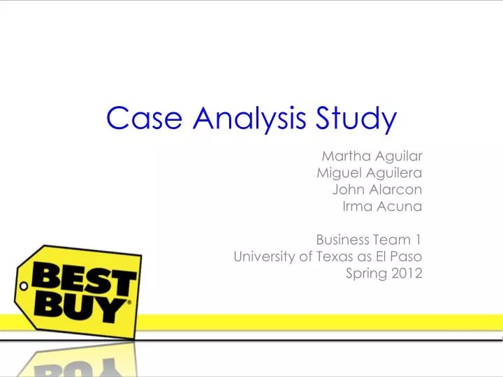 case analysis and presentation