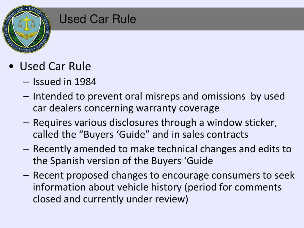 PPT - FEDERAL TRADE COMMISSION PowerPoint Presentation, Free Download ...