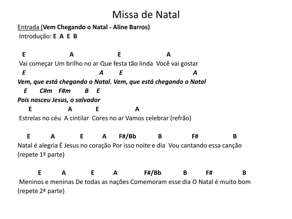 PPT - Missa de Natal PowerPoint Presentation, free download - ID:1765694