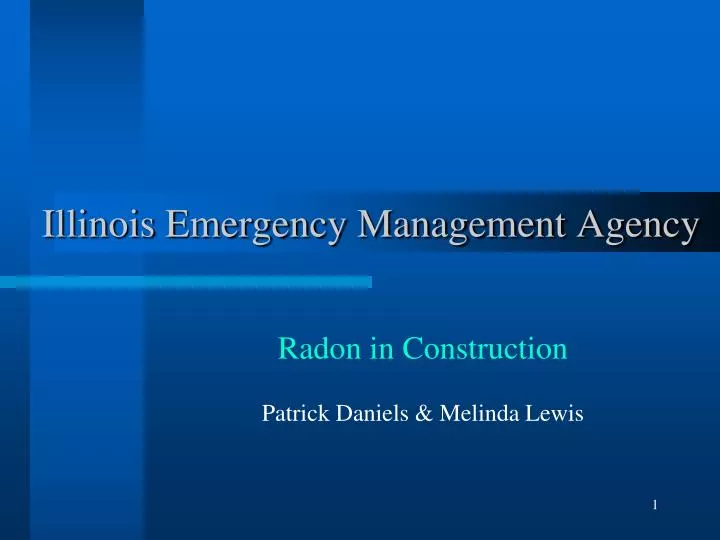 PPT Illinois Emergency Management Agency PowerPoint Presentation