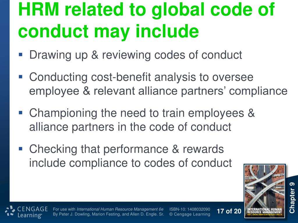 code of conduct for industrial harmony