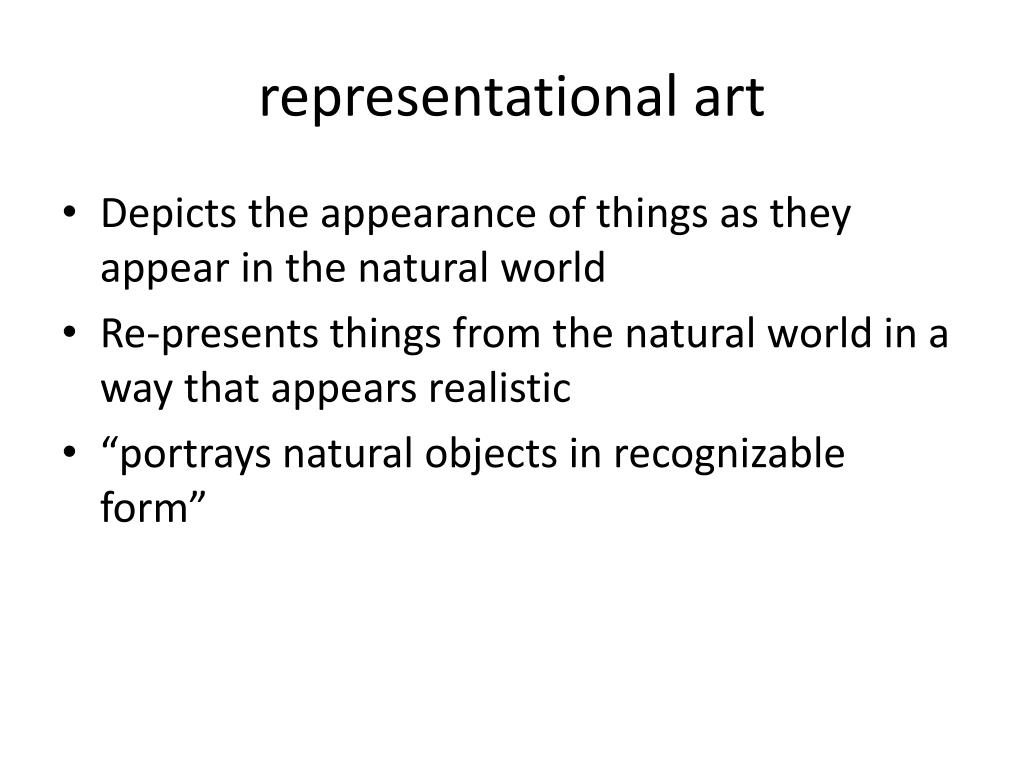 representational art definition literature