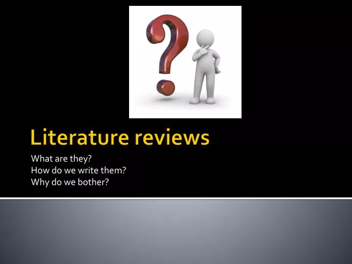 literature review how to do literature review how to do