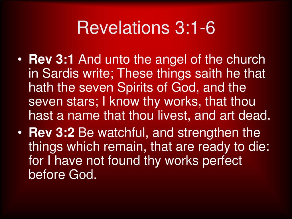 revelations chapter 3 seven spirits of god revelations chapter 3 seven spirits of god
