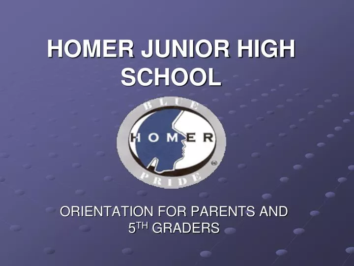 homer junior high school n.