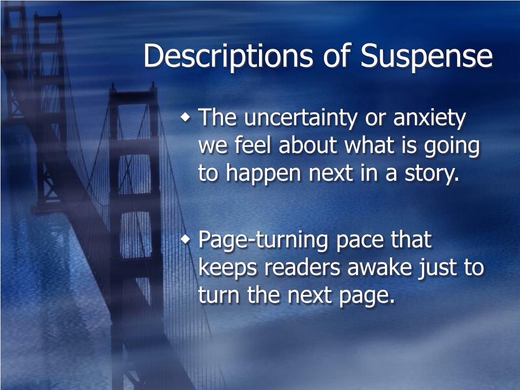 PPT SUSPENSE Take Good Notes On The Elements Of Suspense PowerPoint ppt-suspense-take-good-notes-on-the-elements-of-suspense-powerpoint