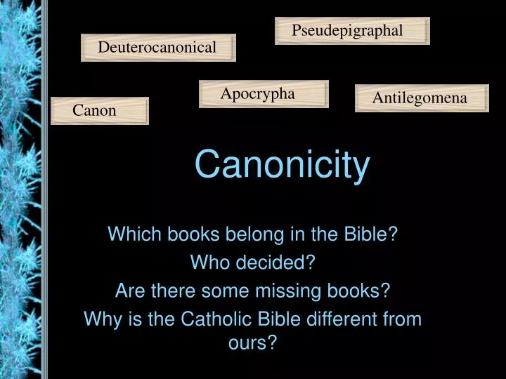 PPT Canonicity PowerPoint Presentation, free download ID1771618