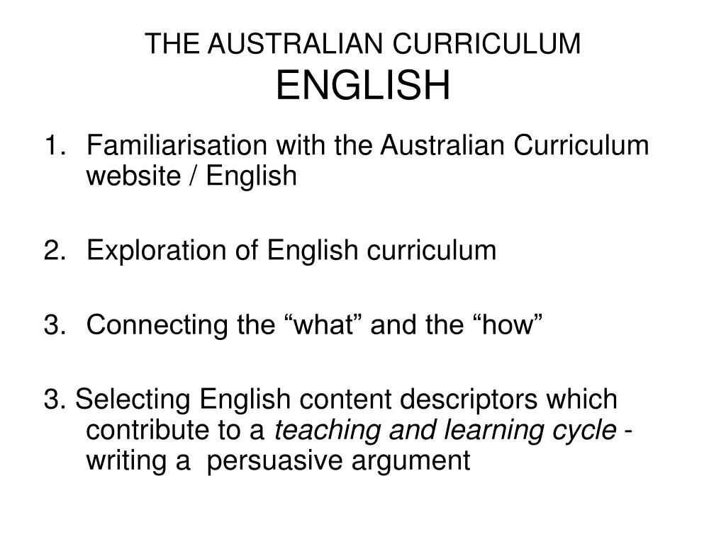 PPT THE AUSTRALIAN CURRICULUM ENGLISH Pimpala Primary School 11 th