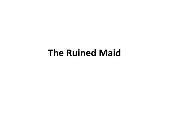 the ruined maid by thomas hardy essay the ruined maid by thomas hardy essay