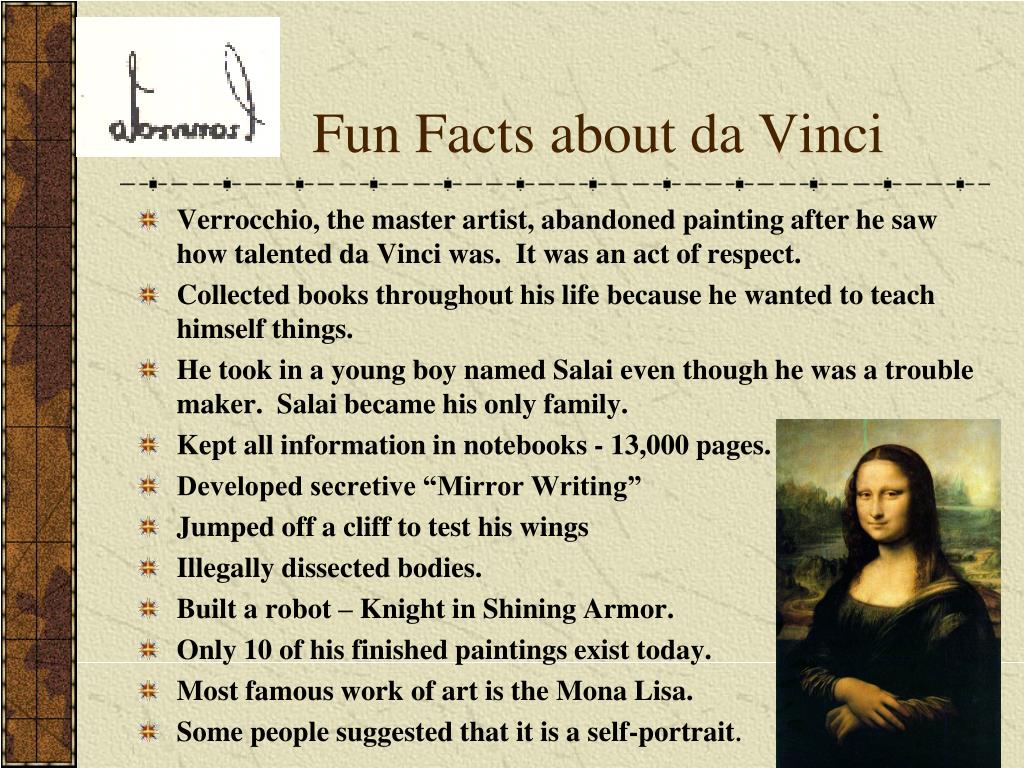 Leonardo Da Vinci Fun Facts Learnodo Newtonic Kulturaupice