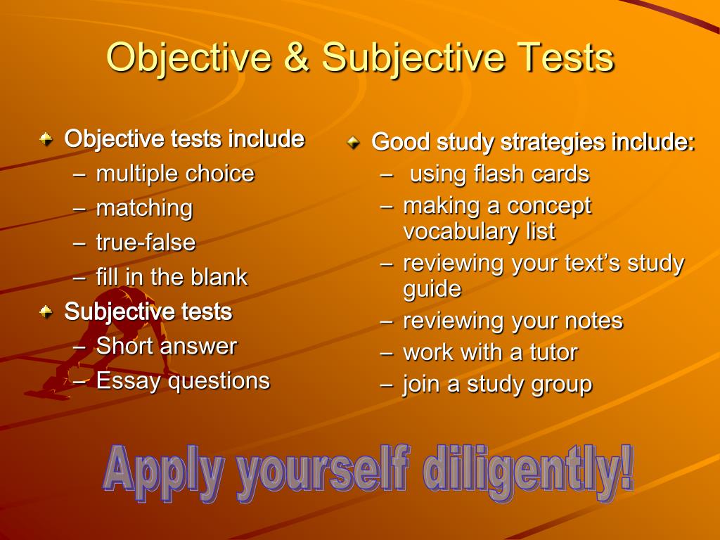 what is objective and essay test