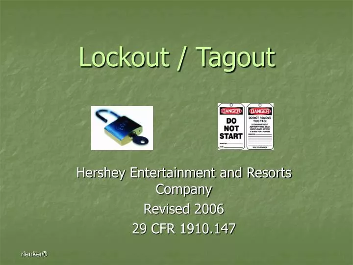 PPT - Lockout / Tagout PowerPoint Presentation, free download - ID:1773499
