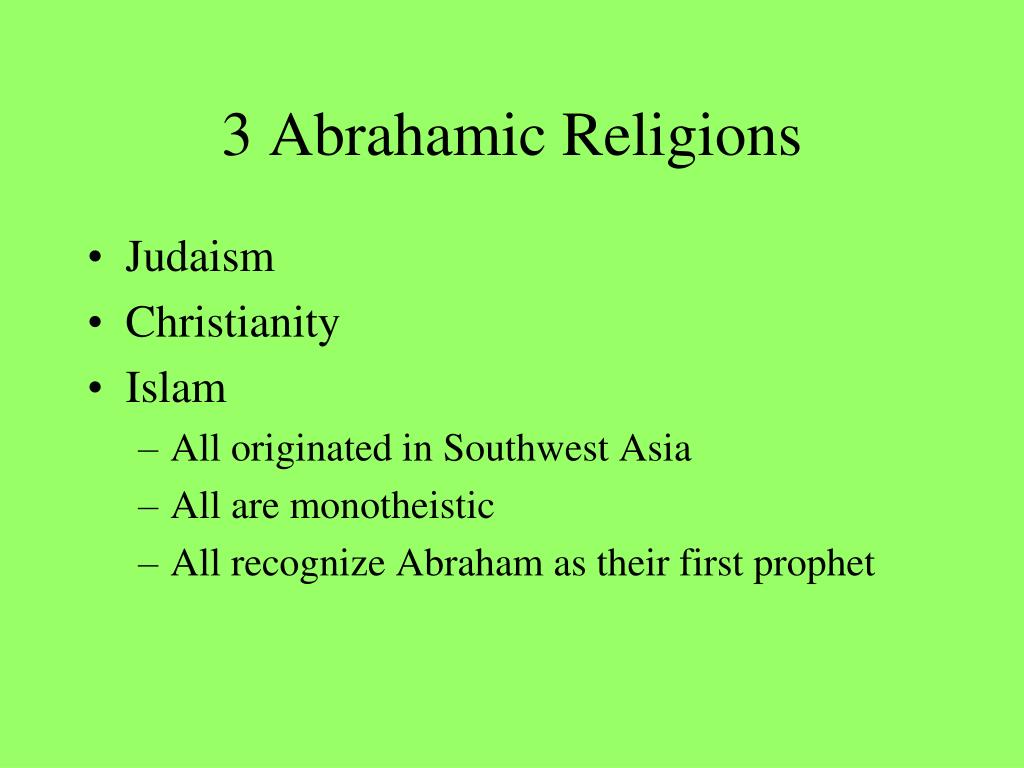 research paper about abrahamic religions