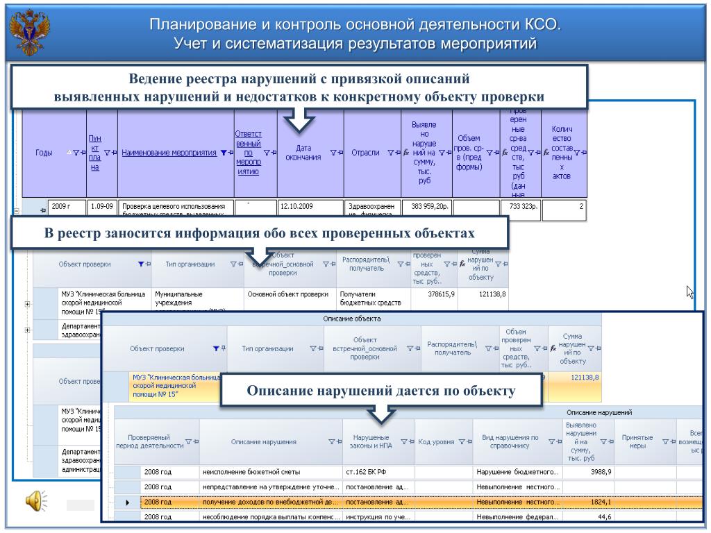 Реестр нарушителей. Результат систематизации учета. Объекты контроля контрольно счетных органов. Реестр нарушений. Журнал регистрации представлений контрольно-счетного органа.